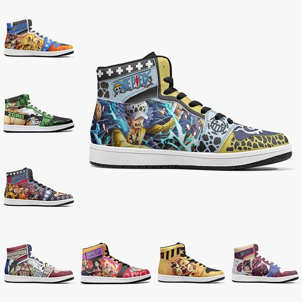

anime designer customs shoes diy high help for mens womens men women blue green black white trainers sports shoe runners customized outdoor