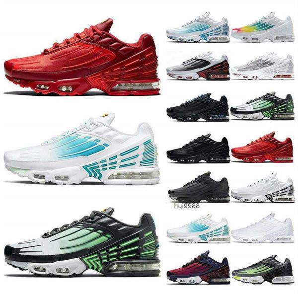 

running shoes trainers sneakers neon rainbow triple white obsidian green aqua volt tiger 2022 tuned 3 tn plus iii mens women jordas, Black