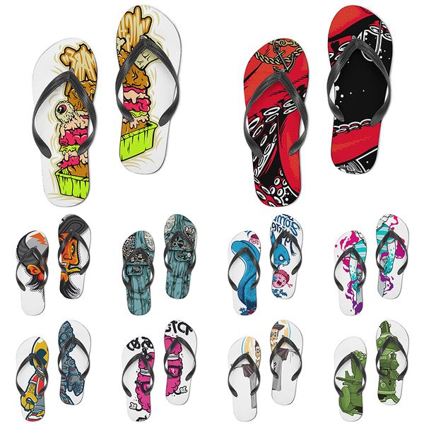 

men women custom slippers cartoon design anime diy word black white blue red purple mens colorful trainer 336