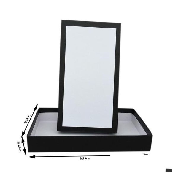 

jewelry boxes brand gift packaging boxes for rec wallet black white paper card retail packing fashion jewelry accessories size 23x12 dhm68