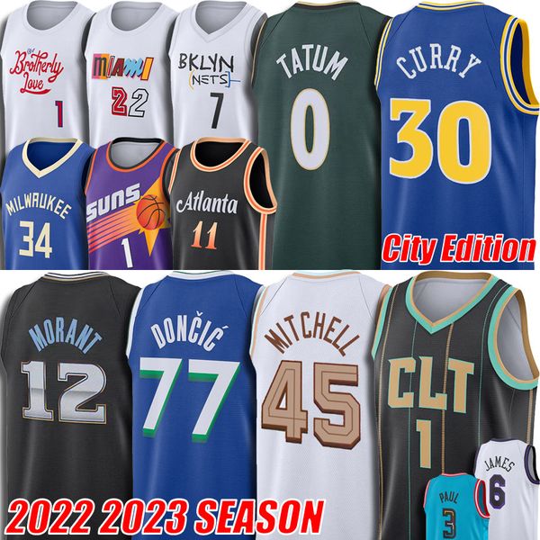 

college basketball wears 1 lamelo ball stephen curry jersey basketball jayson tatum ja morant devin booker luka giannis 77 doncic antetokoun, Black
