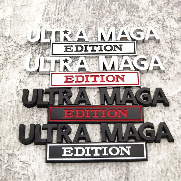 

ultra maga edition car sticker decoration 3d zinc alloy decal badge emblems bumper stickers