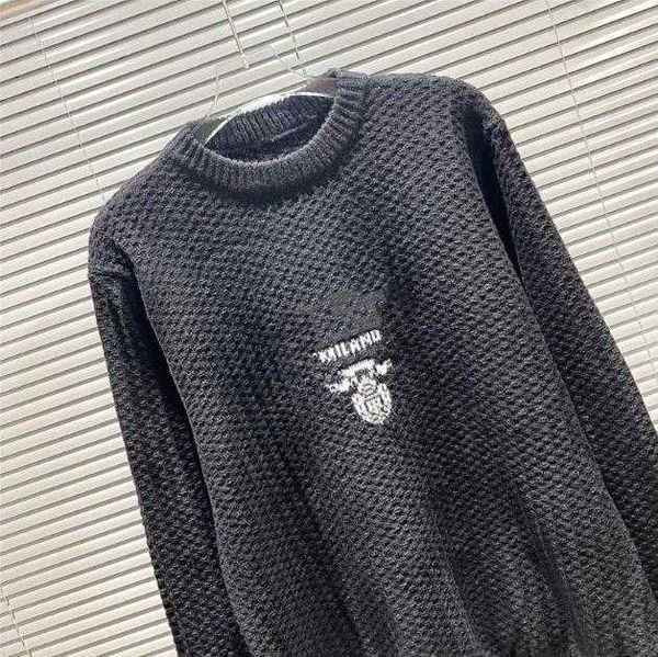 

mens designer sweaters retro dlassic luxury sweatshirt men arm letter embroidery round neck comfortable high-quality jumper fashion cardigan, White;black