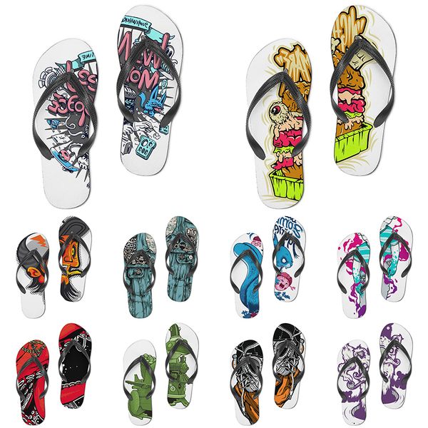 

men women custom slippers cartoon design anime diy word black white blue red purple mens colorful trainer 274