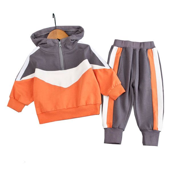 

clothing sets boys girls clothing sets baby boys girls hooded sweatshirt coats pants suit children tracksuit kids sportswear clothes set 221, White