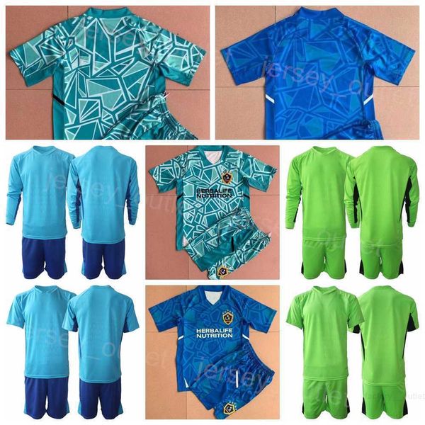 

club team los angeles la galaxy soccer goalie 33 jonathan klinsmann jerseys gk long sleeve 21 richard sanchez 1 jonathan bond football shirt, Black