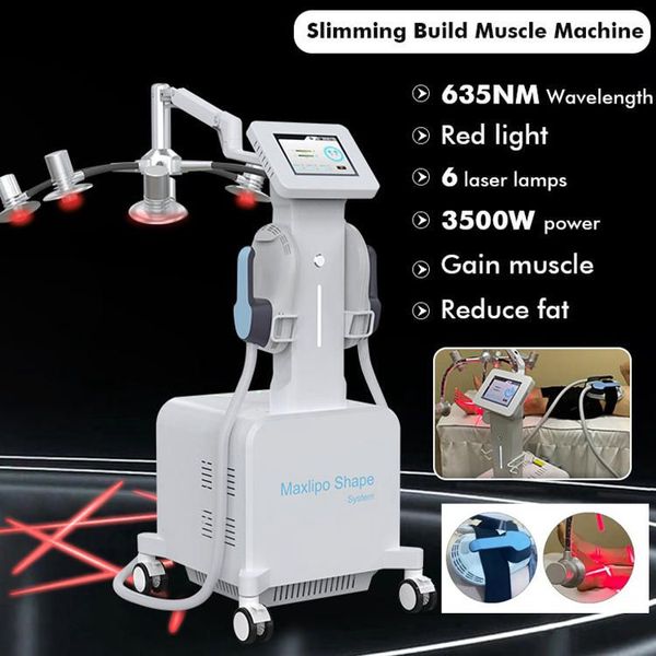 

6d lipolaser slimming machine ems body sculpting 2 in 1 hiemt electromagnetic muscles stimulation fat removal building muscle body shaping b