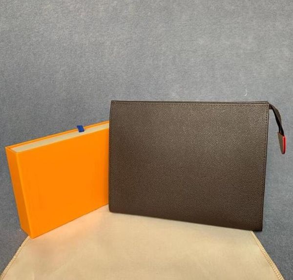 

women clutch toilette bags zipper handbags cosmetic bag designer enveloper men fashion underarm bag briefcase luxury purse m46037