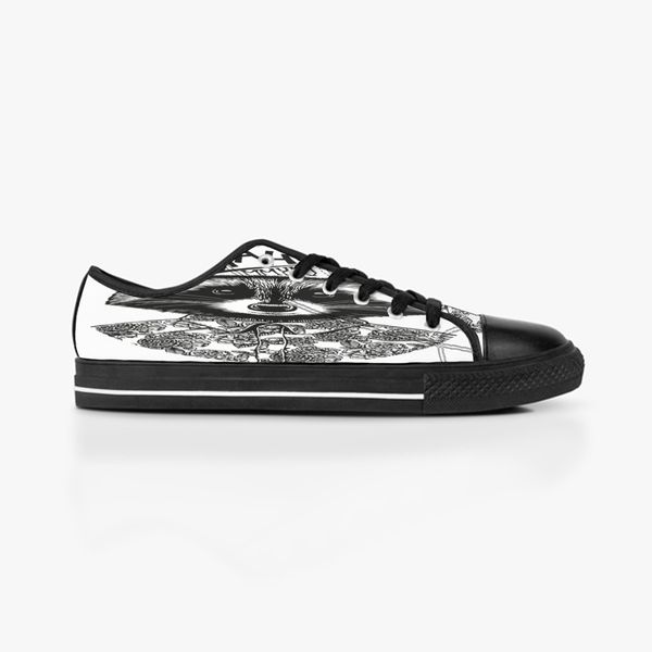 

custom shoes classic canvas low cut skateboard casual triple black accept customization uv printing low mens womens sports sneakers breathab