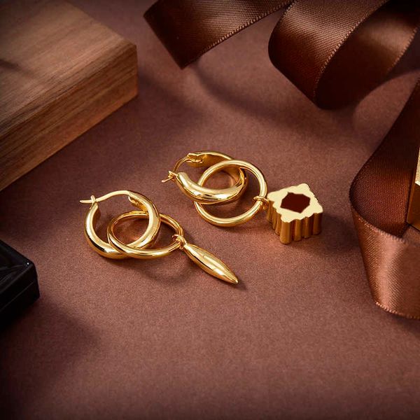 

irregular 2022 designer gold earrings for women hoop earring luxurys designers letter pendant stud earrings d, Golden;silver