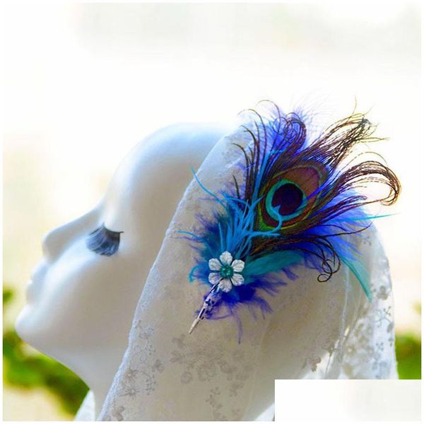 

pins brooches pins brooches mens suits brooch blue green feather label bouquet boutonniere cor lapel for male long pin ym012 drop d dhaii, Gray