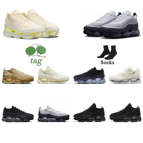 

2023 fashion designer quality scorpion running shoes women mens air cream lemon wolf grey black red triple black sport sneaker trainers size