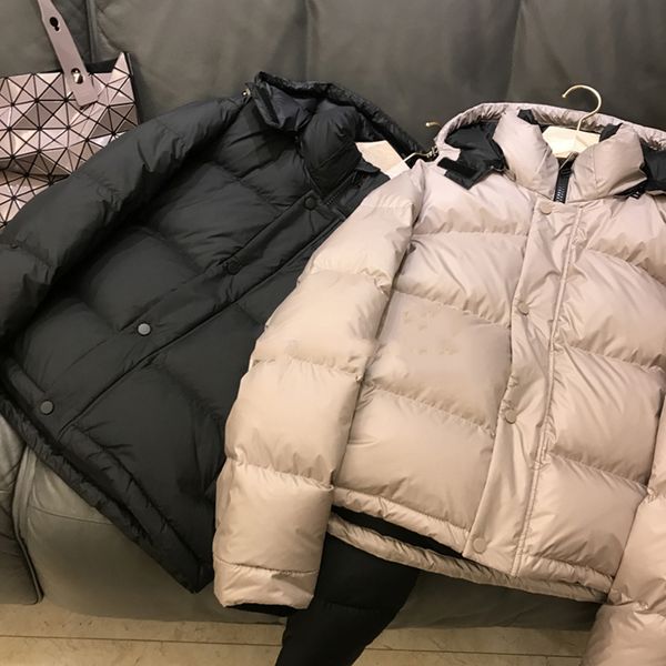 

women's jackets women's winter down cotton jacket fashion solid color hooded short ladies down jacket streetwear warm hooded short, Black;brown