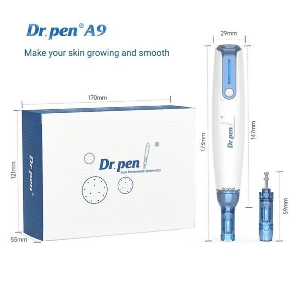 

dr pen a9 wireless derma pen auto microneedling micro needle 700mah for facial skin care wrinkle removal acne scar treatment dermapen