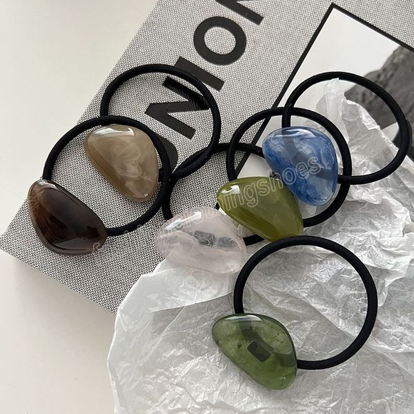 

korea high elastic heart-shaped hair ring bands rope women hair accessories cute small gift for girl, Slivery;white