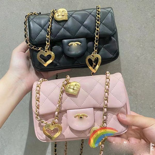 

chanei 22b series peach heart crossbody bag autumn and winter small sling bags for women fashion designer handbags classic pu shoulderbag co