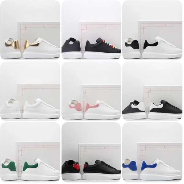

2023 casual shoes mc oversized velvet suede chaussures espadrilles woman platform womens leather lace up white black mens luxury large shoe