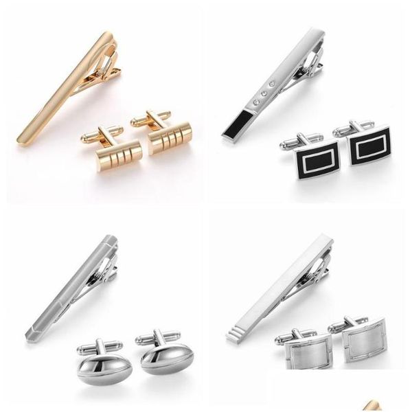 

pins brooches pins brooches ashmita mens tie clip and cufflinks set business necktie bar clips shirts wedding birthday party for wo dh1hx, Gray
