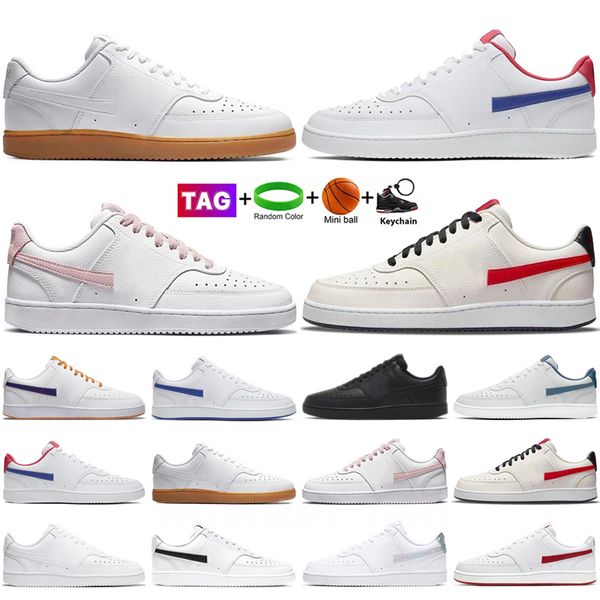 

running shoes sneakers trainers sports sneakers court vision lo designer triple white black game royal navy rose pink sail university 36-46