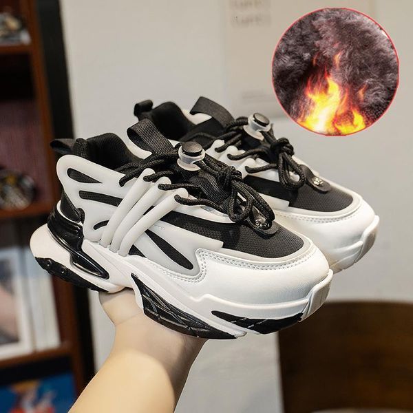 

sneakers winter children's boy kids shoes girls cotton autumn tennis female fashion trend casual sports running 221117, Black;red