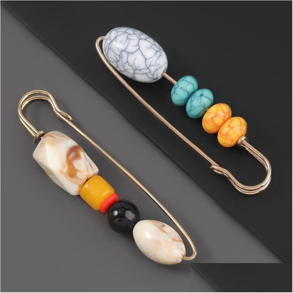 

pins brooches pins brooches 2021 fashion metal resin brooch female personality big jewelry accessories drop delivery dhx5o, Gray