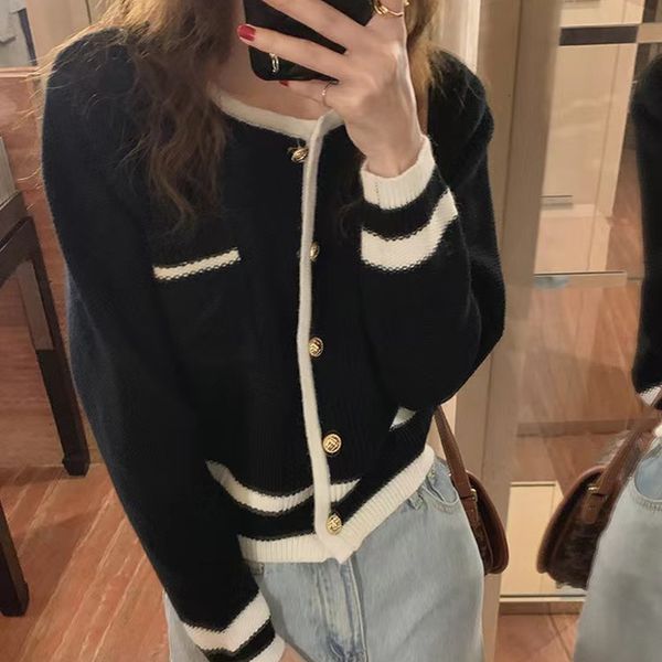 

women's knits tees autumn spring fashion chi female long sleeve vintage sweeater coat knitted jackets shirt women casual cardigan sweat, White