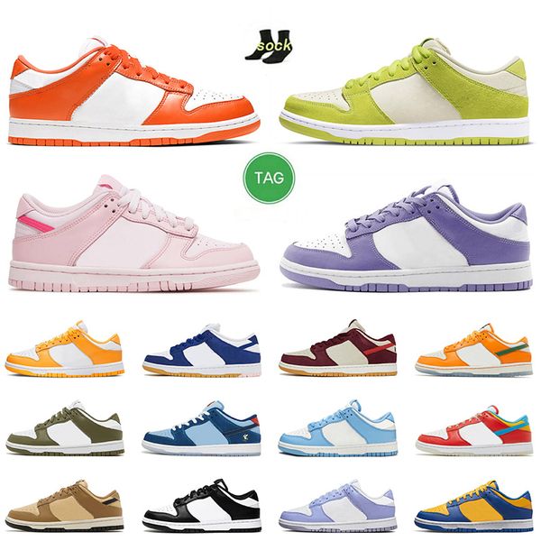 

new designer lows og dunks platform shoes triple pink panda balck white laser orange lilac los angeles coast unc grey fog phillies off men w