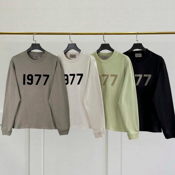 

men's t-shirts 2022 men's long sleeve t-shirt oversized loose hip hop street flocking tees fashion women long sleeve t-shirt t2210, White;black