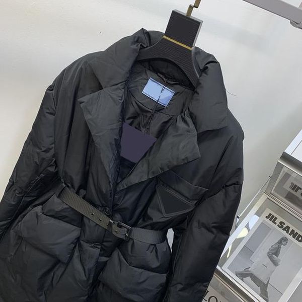 

designer classic women jacket parkas down coat fashion short jacket style slim corset thick outfit windbreaker pocket outsize lady warm coat, Black