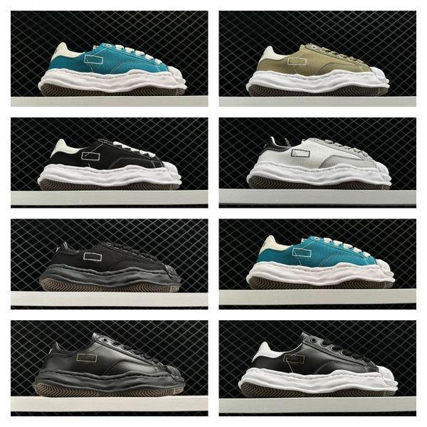 

yasuhiro maison mihara casual shoes mmy mens womens low sneakers plaid canvas running shoes dissolved thick soles platform sneaker jogging f