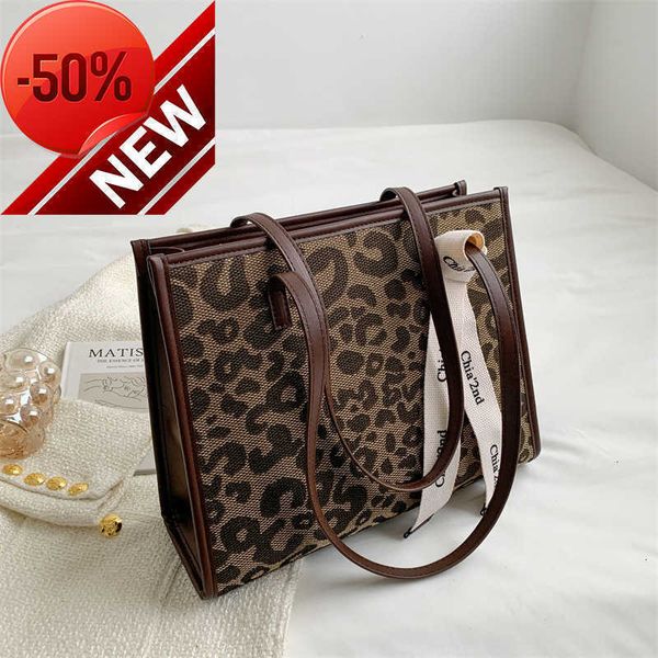 

store has 80% off wholesale tot bag new multi pattern special approval women's fashion leopard large capacity single shoulder