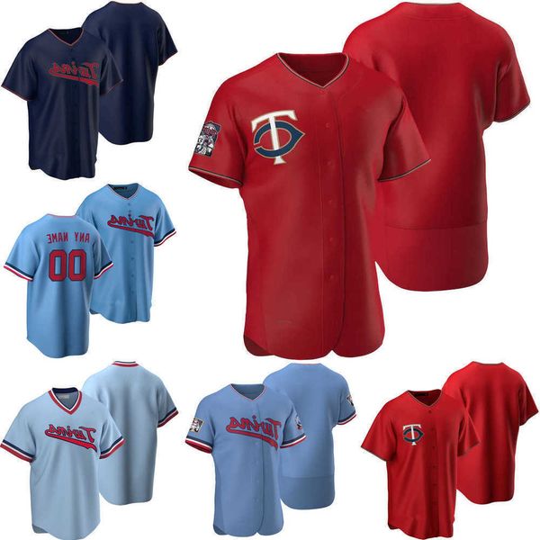 

2022 custom jersey mens women youth minnesota''twins''62 dakota chalmers 23 nelson cruz 68 randy dobnak 21 tyler duffey, Blue;black