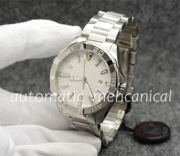 

mulity styles mens luxury watch 44mm automatic mechanical movement solid stainless steel date display president designer wristwatch reloj, Slivery;brown