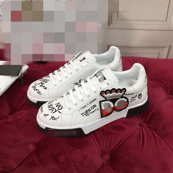 

2022the new fashion women shoes men's leather lace up platform oversized sole sneakers white black casual hc19091002 asasdasdasdaasdads, Red;white