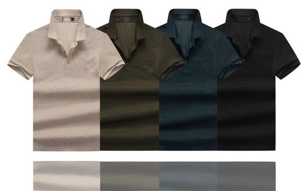 

men's bos polo shirt short sleeve t-shirt summer young and middle-aged thin breathable lapel t-shirt trend solid half sleeve m-xxxl#01, White;black