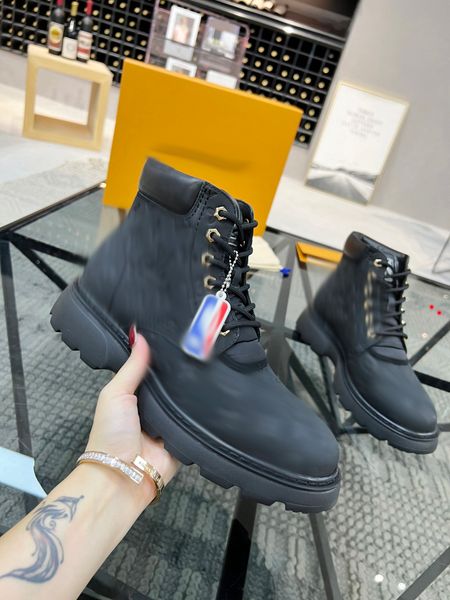 

2023 men's boots with jersey crafted in black white leather leather roman men boot man designer flat fashion mens booties size 39-45 -g