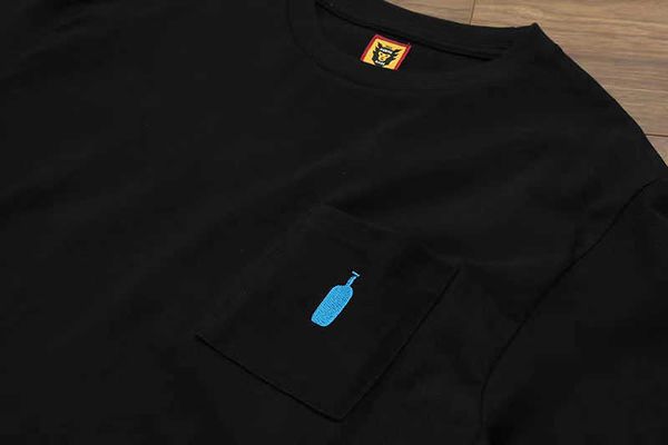 

men's t-shirts human made t shirt men women 1 1 poet blue bottle embroidered oversized human made casual short sleeves g221118, White;black