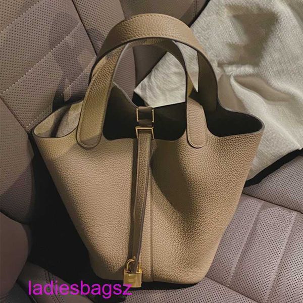 

designer herme picotin lock shoulder bags online store bucket bag large capacity women's 2022 new fashion vegetable basket soft ly