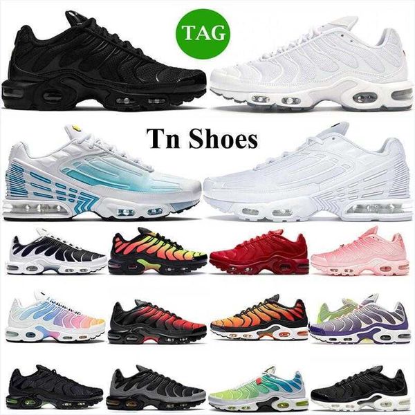 

running shoes mens trainers triple white black laser blue bred hyper violet silver red smoke grey outdoor sports tn plus 3