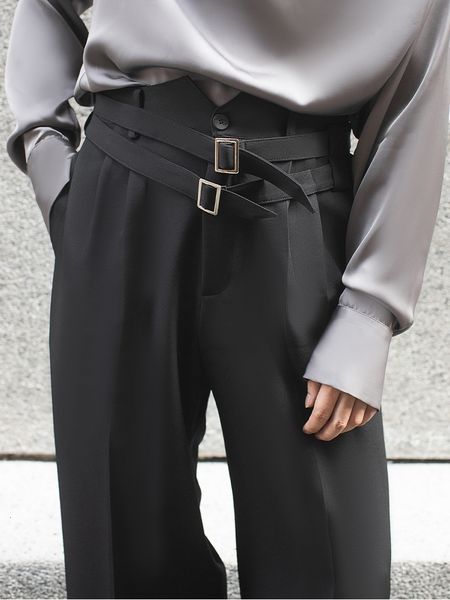 

men's pants springfall men's casual trousers with nine minutes 221119, Black