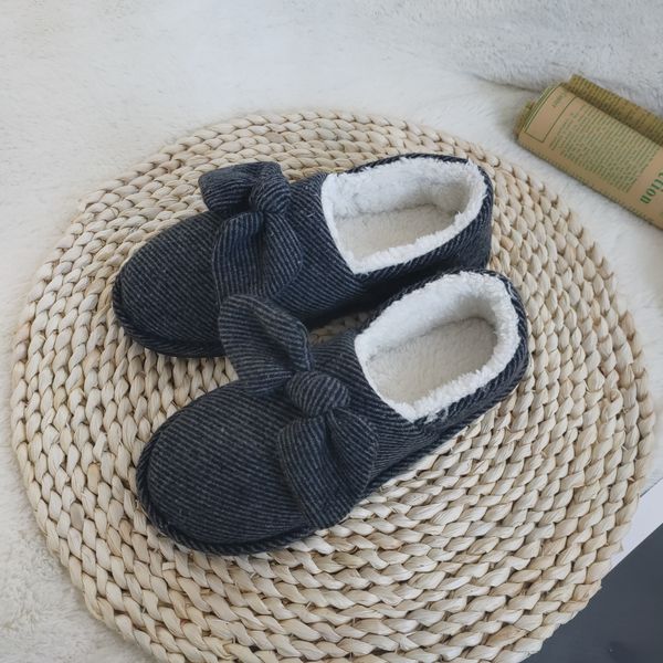 

wholesale winter soft warm slippers plush home cotton indoor fluffy shoes, Black