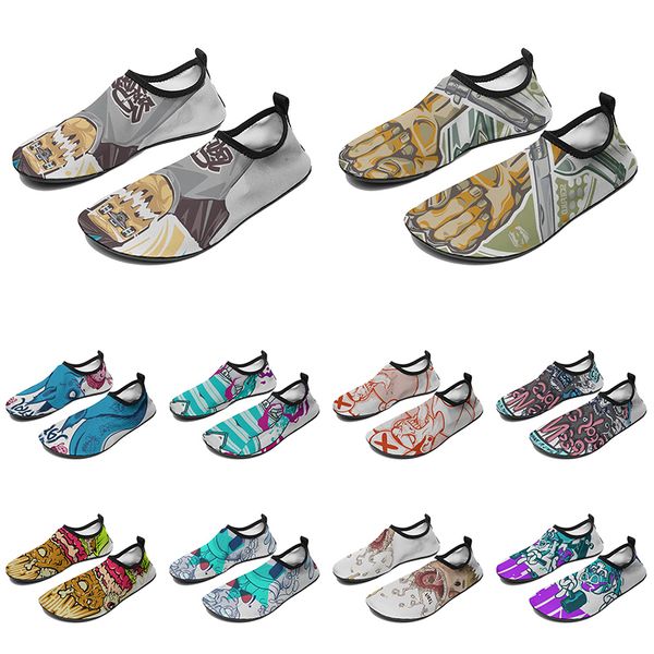 

men women custom water shoes cartoon animal design diy word black white blue red color mens trainer 255
