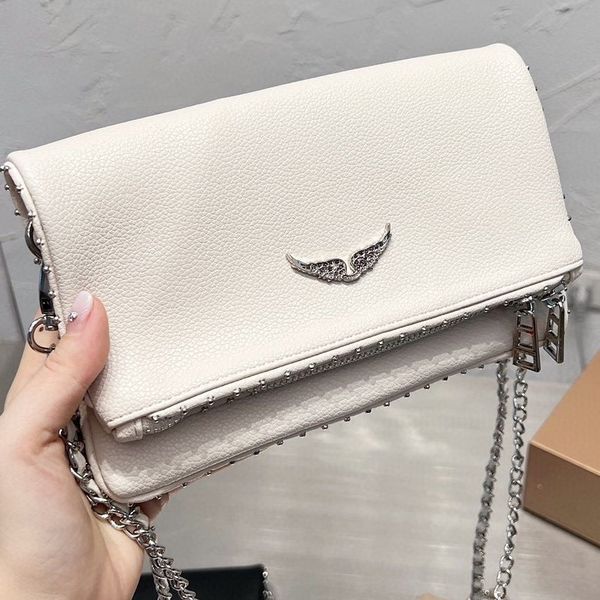 

evening bags cosmetic bags cases popular designer womens bag handbag zadig wings diamond-ironing zv rivets sheepskin leather messenger cross