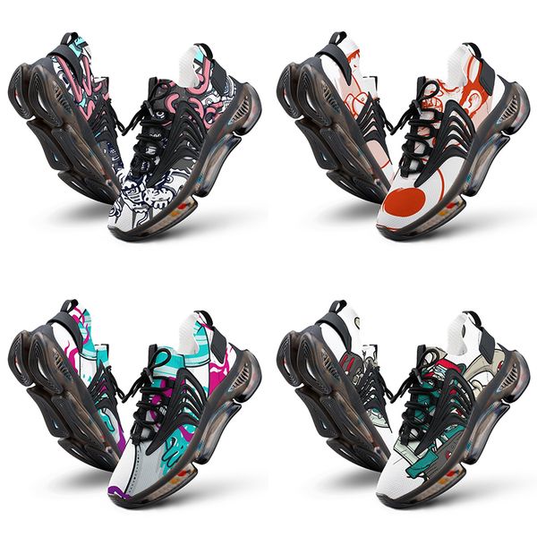 

men women diy custom designer shoes low canvas skateboard sneakers triple black customization uv printing sports sneakers xuebi 1008-00140