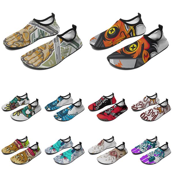 

men women custom water shoes cartoon animal design diy word black white blue red color mens trainer 235
