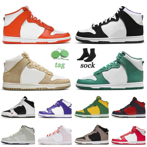 

women shoes running trainers sports black white panda 2022 dunks high syracuse men