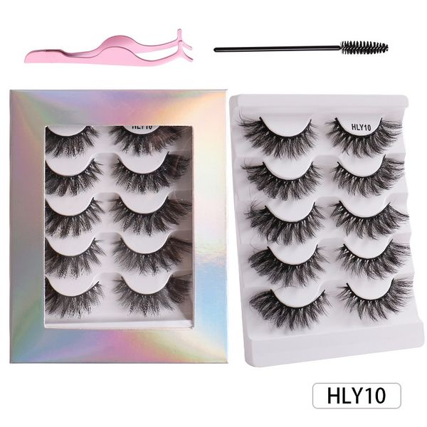 

soft light winged false eyelashes thick curly crisscross handmade reusable multilayer 3d fake lashes eye tail lengthening strip eyelash exte
