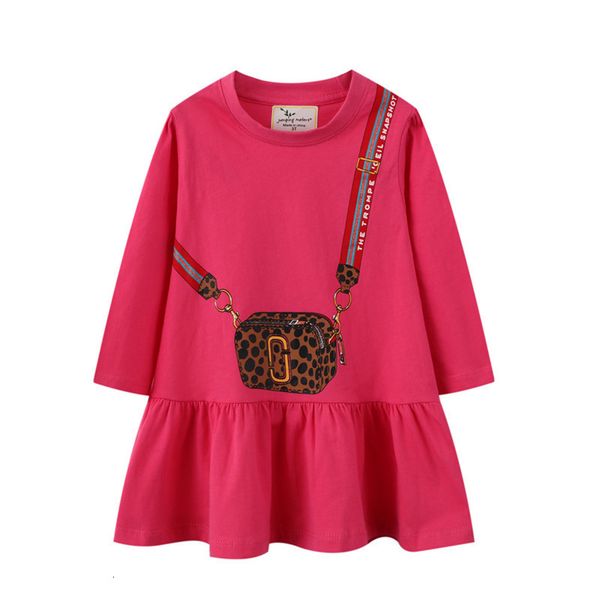 

girl s dresses jumping meters arrival princess autumn spring tunic cotton bag print cute party girls preppy style toddler 221118, Red;yellow