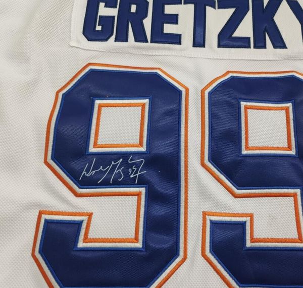 

gretzky signed autograph signatured autographed auto jersey shirts, Black;red