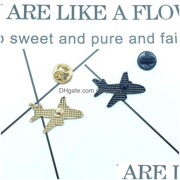 

pins brooches pink airliner brooch pins eco enamel cartoon funny metal brooches for girls gift jewelry blue aircraft badges bag clo dhd7n, Gray